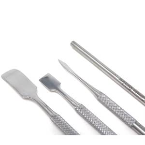 Morje Surgical Stainless Steel <b>Nail</b> Cuticle Pusher Tool Set Double Head Flat Reusable Manicure <b>Kit</b> - Product Image 2