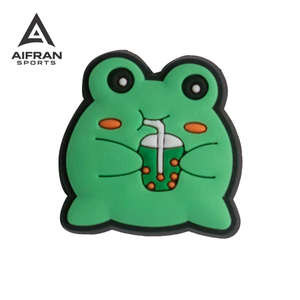 AIFRAN 2026 ขายดี ชาร์มรองเท้ารูปกบสุดน่ารัก วัสดุ PVC ของตกแต่งรองเท้าการ์ตูน - Product Image 5