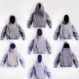 เสื้อฮู้ดดี้สตรีทแวร์ผ้าฝ้าย 100% ทรงบ็อกซี่แบบครอป ตัดเย็บตามสั่ง น้ำหนัก 500 กรัม ผ่านกรรมวิธีฟอกสีแบบแอซิดวอช ผลิตโดยผู้ผลิตตามสั่ง - Product Image 2