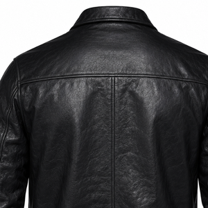 Luxury Genuine <b>Leather</b> Field <b>Jacket</b> for Men Modern Utility Design Full Grain <b>Leather</b> Premium Casual Fashion Outerwear - Product Image 3