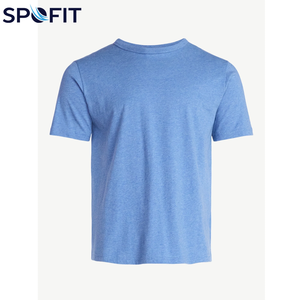 Nouveaux t-shirts pour hommes, style tendance, couleur unie, t-shirt en coton mélangé imprimé sur mesure pour garçons, coupe ample, vêtements décontractés - Product Image 1