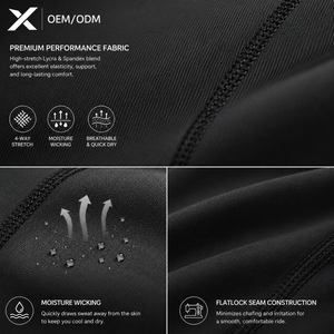Pantalones de Ciclismo Unisex X Sports City Premium, Acolchados, Aerodinámicos, Transpirables, de Secado Rápido, Anti-UV, Elásticos en Cuatro Direcciones, de Poliéster/Nailon, Personalizables - Product Image 4