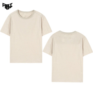 Camiseta Personalizada de Cuello Redondo para Hombre, 100% Algodón, Color Sólido, Estilo Casual, Verano, Manga Corta, OEM, ODM - Product Image 1