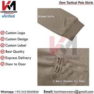 Camiseta Polo Táctica OEM para Paintball con Logotipo Bordado Personalizado, Ligera, de Secado Rápido, para Equipos Deportivos - Product Image 3