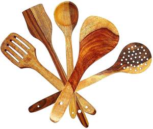 Japanese Oriental Style Wooden Spoon with Long Handle for <b>Soup</b> Hot <b>Pot</b> Party Use-Durable Kitchen Utensil - Product Image 2