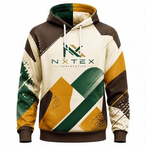 เสื้อฮู้ดพิมพ์ลายทั้งตัวแบบขายส่ง ลายสาดสี สตรีทแวร์ เสื้อสเวตเชิ้ตกราฟิก ยูนิเซ็กซ์ - Product Image 5