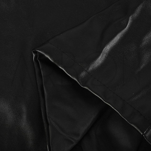 Buen Proveedor, Diseño Más Reciente, Duraderos, Corte Holgado, Largura Hasta la Rodilla, Calidad Premium, Color Negro, Pantalones Cortos de Cuero para Hombre con Bolsillos - Product Image 6