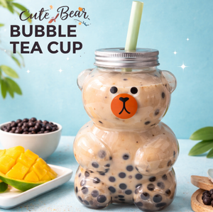 Pot en plastique PET de haute qualité de 500 ml en forme d'ours avec bouchon en aluminium et trou pour paille, stock disponible depuis l'usine du Vietnam pour les boissons - Product Image 5