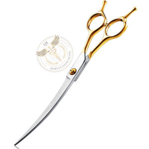 Tijeras Curvas de 7.5 Pulgadas para Peluquería Canina, para Diestros, 23 Dientes, Profesionales, con Mango Simétrico y Cuchillas Afiladas - Product Image 3