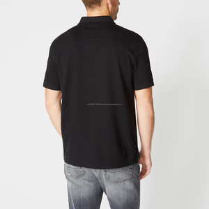 Camisetas de Jersey de Poliéster Sólido de Corte Regular para Hombre al por Mayor, Opciones de Manga Corta Personalizadas OEM para Golf - Product Image 3