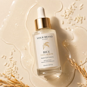 Sérum Visage au Riz avec Acide Hyaluronique et Niacinamide – Éclaircissant, Hydratant et Anti-Acné pour un Effet Peau de Verre – Vente en Gros - Product Image 1