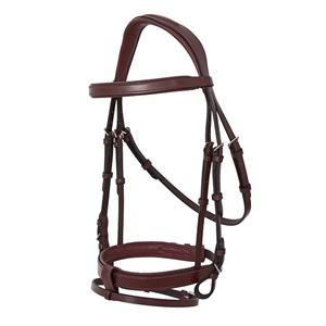Nueva Llegada Platino Anatómico Cuero Acero Inoxidable Brida Suave Plano Acolchado Headstall Caballo Indio Montar Estilo Transpirable - Product Image 2