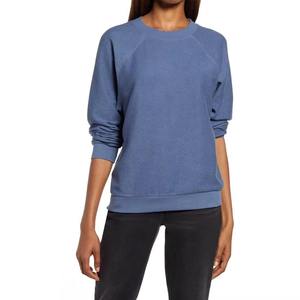 Sudadera de Mujer de Felpa de Color Sólido a Precio Económico, Cuello Redondo, Corte Holgado, Bordada, para Invierno y Otoño - Product Image 2