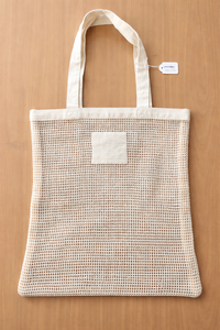 Sac de courses en filet de coton biologique, écologique et de qualité supérieure, pour fruits et légumes, sacs en filet promotionnels - Product Image 2