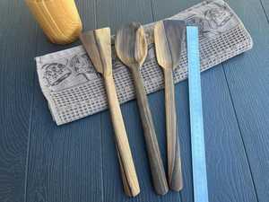 ช้อนไม้ทำมือสำหรับทำอาหาร ผสม ตัก และคน - Product Image 5