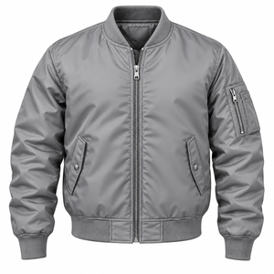 Chaqueta Bomber Personalizada para Hombre, Ropa de Calle Premium, Chaqueta Ligera Cortavientos con Cierre, Fabricante OEM al por Mayor - Product Image 4