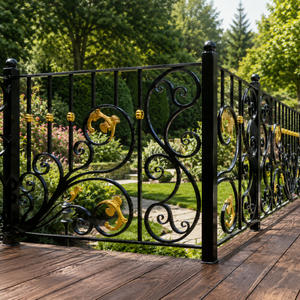 Custom Balcony <b>Railing</b> Designs With Wrought Iron Details for Elegant Homes, Safe Spaces, and Timeless Outdoor Beauty Today Now - Product Image 3