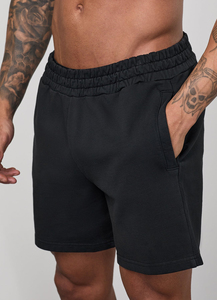Shorts de sport pour hommes, style décontracté, taille mi-haute, en toile tricotée, respirants, avec cordon de serrage, style tendance, vente en gros - Product Image 3