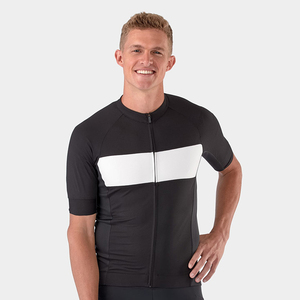 เสื้อเจอร์ซีย์ปั่นจักรยานคอกลมแบบมีซิป ยืดหยุ่นสูง เหมาะสำหรับกีฬากลางแจ้ง เสื้อยืดสำหรับปั่นจักรยานสำหรับทุกเพศ - Product Image 1