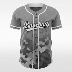 Camiseta de Béisbol para Hombre, Sublimada, Bordada, con Botones, Rayas, Manga Corta, Personalizada - Product Image 4