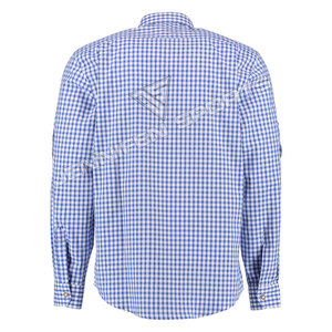 Chemise traditionnelle à manches longues à carreaux rouge et blanc pour hommes, style bavarois allemand, pour Lederhosen Oktoberfest Trachten - Product Image 4