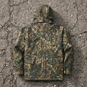 <b>Men's</b> Camouflage Hunting Jacket Zipper Closure Windproof Hood Polyester Hunting Jacket <b>Mens</b> Pockets Hunting Jackets <b>Men</b> - Product Image 3