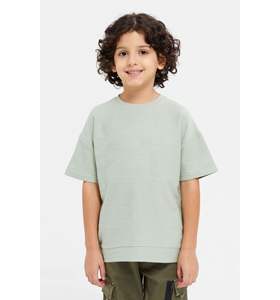 เสื้อยืดเด็กชายผ้าฝ้าย 100% หนา 220 กรัม ขายส่ง รับสกรีนโลโก้ ปักลาย เสื้อยืดเด็กเรียบๆ ขายส่งสำหรับเด็ก ปี 2026 - Product Image 1