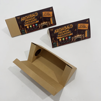 Boîtes d'emballage en papier personnalisées pour barres de chocolat de 4 grammes avec feuille d'or, boîtes d'emballage pour chocolat comestible Shroomz, boîte d'emballage en kraft recyclable