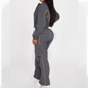 Conjunto Deportivo Corto para Mujer, Diseño 2 en 1, Bloques Geométricos, Ligero, Transpirable, de Secado Rápido, para Gimnasio y Jogging - Product Image 3