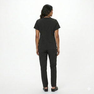 Tenue unisexe personnalisée en rayonne douce tissée, coupe évasée, pour salon de beauté, dentiste, médecin, hôpital, sans couture, avec détection d'aiguilles, design attrayant - Product Image 4
