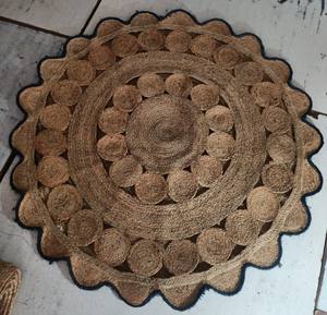 พรมปูพื้นลายถักแบบทันสมัย ดีไซน์ตัดเย็บแบบดับเบิ้ลทิกกี้ ผลิตด้วยเครื่องจักรจากเส้นใยปอกระเจา เหมาะสำหรับตกแต่งห้องนั่งเล่นขนาดใหญ่ - Product Image 5