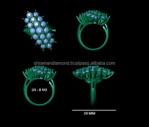 Bague de Fiançailles et d'Anniversaire Unique en Or Massif 10K de Haute Qualité avec Moissanite 4.000 Ct Sertie à Griffes – Fabrication Artisanale - Product Image 6