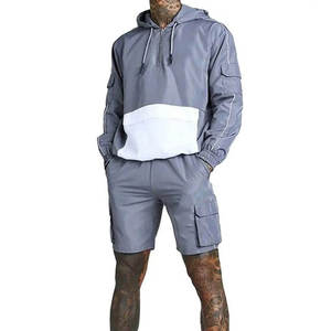 Conjunto de Chaqueta y Pantalones Cortos de Nailon para Actividades al Aire Libre, Ropa Deportiva Ligera y de Secado Rápido, Cortavientos - Product Image 3