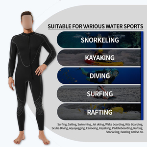 Mens Diving Suit One Piece Full Length <b>Wetsuit</b> For Scuba Diving Surfing Kayaking Water Sports Equipment Super Elastic Fabric - Product Image 5