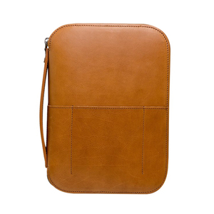 <b>Leather</b> Tech Organizer <b>Case</b> with Zipper Closure 7 Inch Handmade Vintage Multifunctional Portfolio for <b>Documents</b> and Electronics - Product Image 3