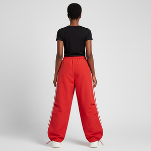 Pantalon de sport pour femme à taille élastique et devant plat, taille mi-haute, coupe régulière, en polaire, pour loisirs et activités sportives en extérieur, confortable pour l'hiver - Product Image 6