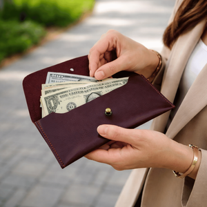 Nouveau Portefeuille Porte-Billets en Cuir Véritable Tendance 2024 |   Pochette de soirée au design moderne pour hommes et femmes, personnalisation OEM DIY - Product Image 4