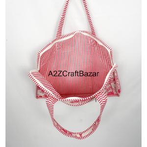 High Quality 100% Cotton Softback Quilted Breathable Unisex Laptop Bag Shoulder <b>Strap</b> Zipper Lightweight Eco-Friendly Modern - Product Image 5