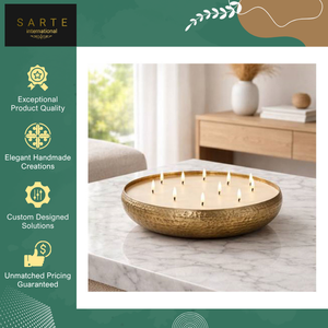 Portavelas Cilíndrico de Latón Hecho a Mano, Ecológico, de Diseño Único y Lujoso, de Primera Calidad, al por Mayor, a Bajo Precio - Product Image 3