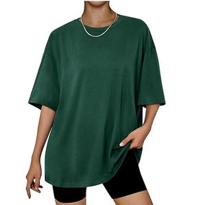 T-shirt graphique oversize délavé à l'acide pour fille avec imprimé, style streetwear urbain vintage, t-shirt ample et baggy hip-hop pour femme - Product Image 5