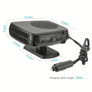Dégivreur et désembueur portable 12V DC pour voiture, chauffage et ventilateur électrique pour voiture - Product Image 5
