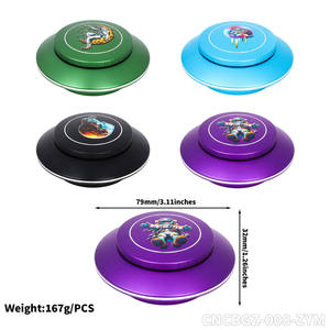 Wholesale 79mm 4-Layer Multicolor Metal <b>Herb</b> <b>Grinder</b> - Durable UFO-Shaped Aluminium Alloy Cigarette Mill - Product Image 6