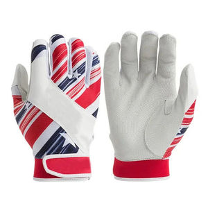 Most Popular Baseball Softball Batting Gloves Premium Quality 3D Printed Custom Leather Breathable <b>Hook</b> Loop Closure Gears - Product Image 1