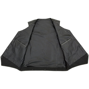 Chaleco de Cuero Personalizado para Hombre, Diseño 2026, Color Sólido, de la Mejor Calidad, Estilo Motero, Sin Mangas, Precios Bajos - Product Image 4