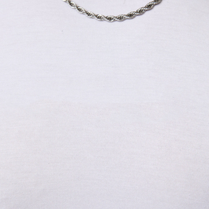 Camiseta de Manga Corta para Hombre, Cuello Redondo, Ajustada, Blanca, Informal, de Algodón, Transpirable, de Color Sólido, Tejida - Product Image 5