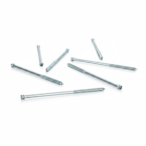 Tornillos parciales de acero al carbono con cabeza ranurada, doble extremo, zincados, métricos/pulgadas, grado industrial PDC, Clase 4.8 6.8, Modelo 15 - Product Image 2