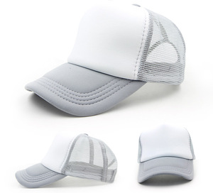 Two Tone Summer Mesh Cap Fashionable Adjustible Snapback Strap Trucker <b>Hat</b> for Casual Wear - Product Image 2