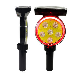 ضوء تحذير LED عالي التأثير مع عاكس ضوئي 3M، تصنيف IP66، يعمل بالطاقة الشمسية/البطارية، بدون صوت - سهل التركيب في أي مكان - Product Image 1