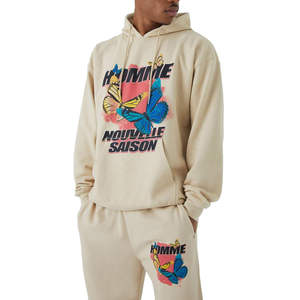 Conjunto Deportivo de Sudadera con Capucha y Pantalones Jogger para Hombre, Corte Ajustado, Colores Personalizados, Sólido, Transpirable, Ligero y Ecológico para Invierno - Product Image 6