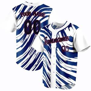 Custom Unisex Baseball Jersey Personalized Team Name Number Sublimated Print Moisture Wicking Short Sleeve Adult Uniform - Product Image 5